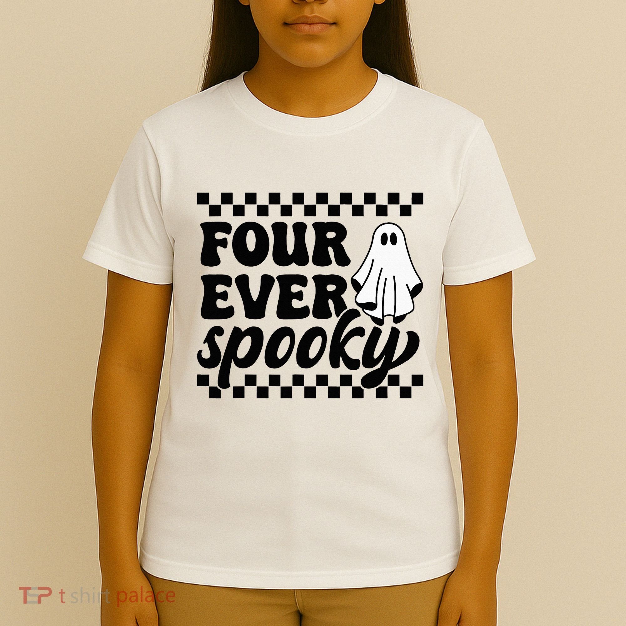 4th Fourth Birthday Four Year Old Halloween Four Ever Spooky T-Shirt