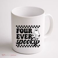 4th Fourth Birthday Four Year Old Halloween Four Ever Spooky Coffee Mug thumb 1