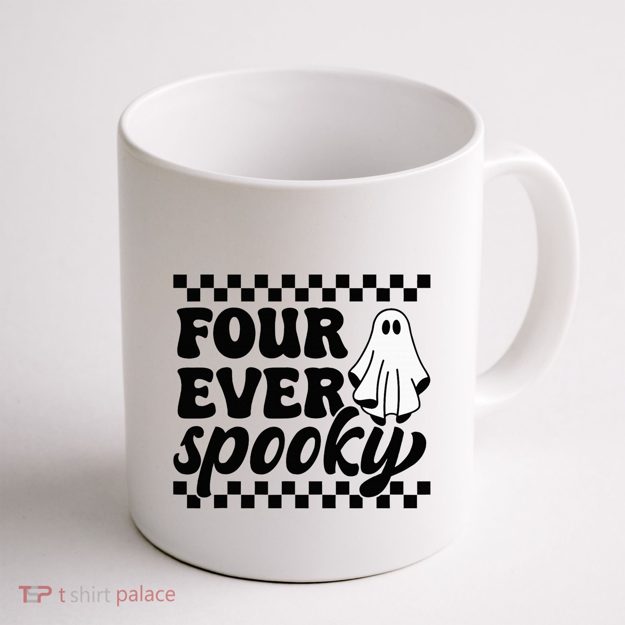 4th Fourth Birthday Four Year Old Halloween Four Ever Spooky Coffee Mug