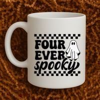 4th Fourth Birthday Four Year Old Halloween Four Ever Spooky Coffee Mug thumb 2