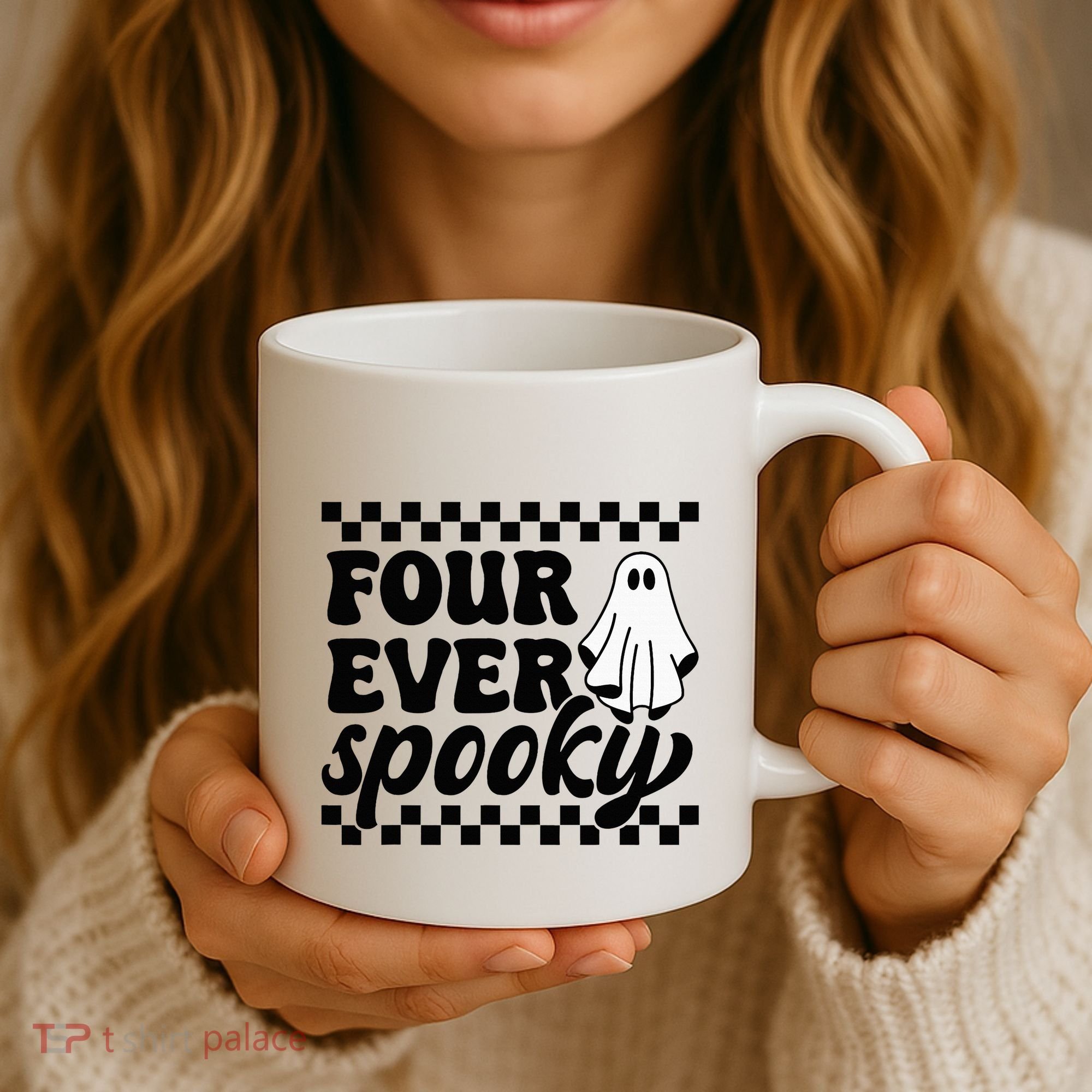 4th Fourth Birthday Four Year Old Halloween Four Ever Spooky Coffee Mug