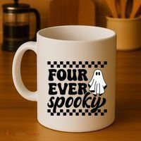 4th Fourth Birthday Four Year Old Halloween Four Ever Spooky Coffee Mug thumb 4