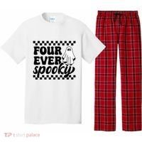 4th Fourth Birthday Four Year Old Halloween Four Ever Spooky Pajama Set thumb 0