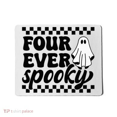 4th Fourth Birthday Four Year Old Halloween Four Ever Spooky Mousepad
