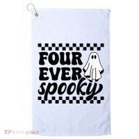 4th Fourth Birthday Four Year Old Halloween Four Ever Spooky Golf Towel thumb 0