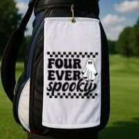 4th Fourth Birthday Four Year Old Halloween Four Ever Spooky Golf Towel thumb 2