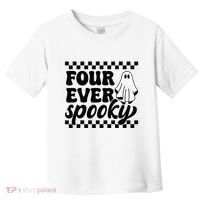 4th Fourth Birthday Four Year Old Halloween Four Ever Spooky Toddler T-Shirt thumb 0