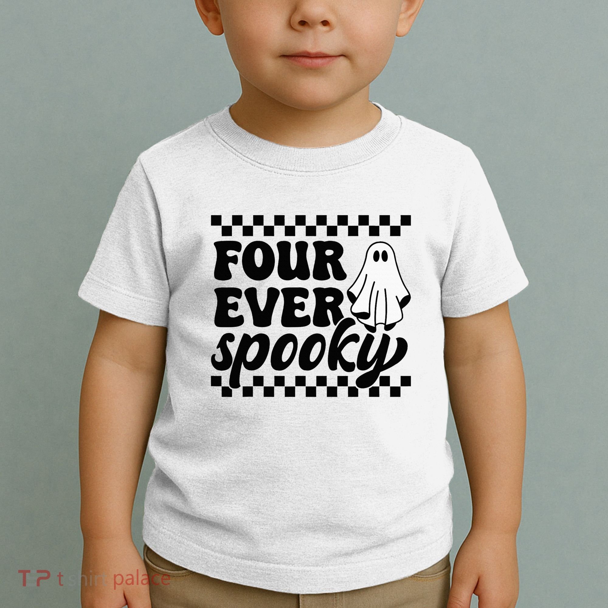 4th Fourth Birthday Four Year Old Halloween Four Ever Spooky Toddler T-Shirt