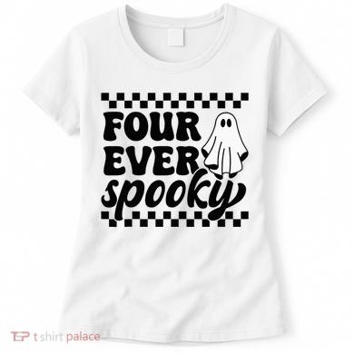 4th Fourth Birthday Four Year Old Halloween Four Ever Spooky Women's T-Shirt