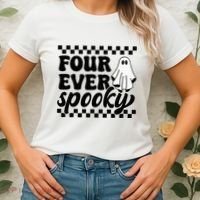 4th Fourth Birthday Four Year Old Halloween Four Ever Spooky Women's T-Shirt thumb 2