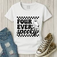 4th Fourth Birthday Four Year Old Halloween Four Ever Spooky Women's T-Shirt thumb 3