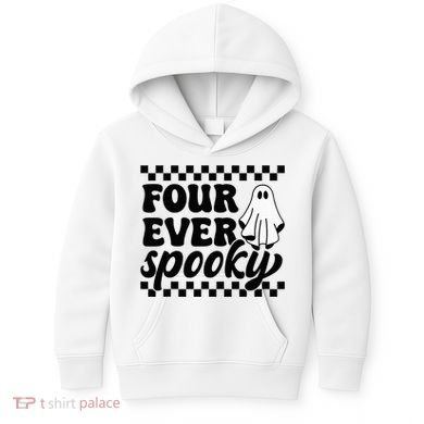 4th Fourth Birthday Four Year Old Halloween Four Ever Spooky Kids Hoodie