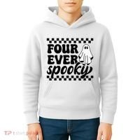 4th Fourth Birthday Four Year Old Halloween Four Ever Spooky Kids Hoodie thumb 4