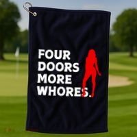 4 Four Doors More Whores Best Gift Golf Towel thumb 1