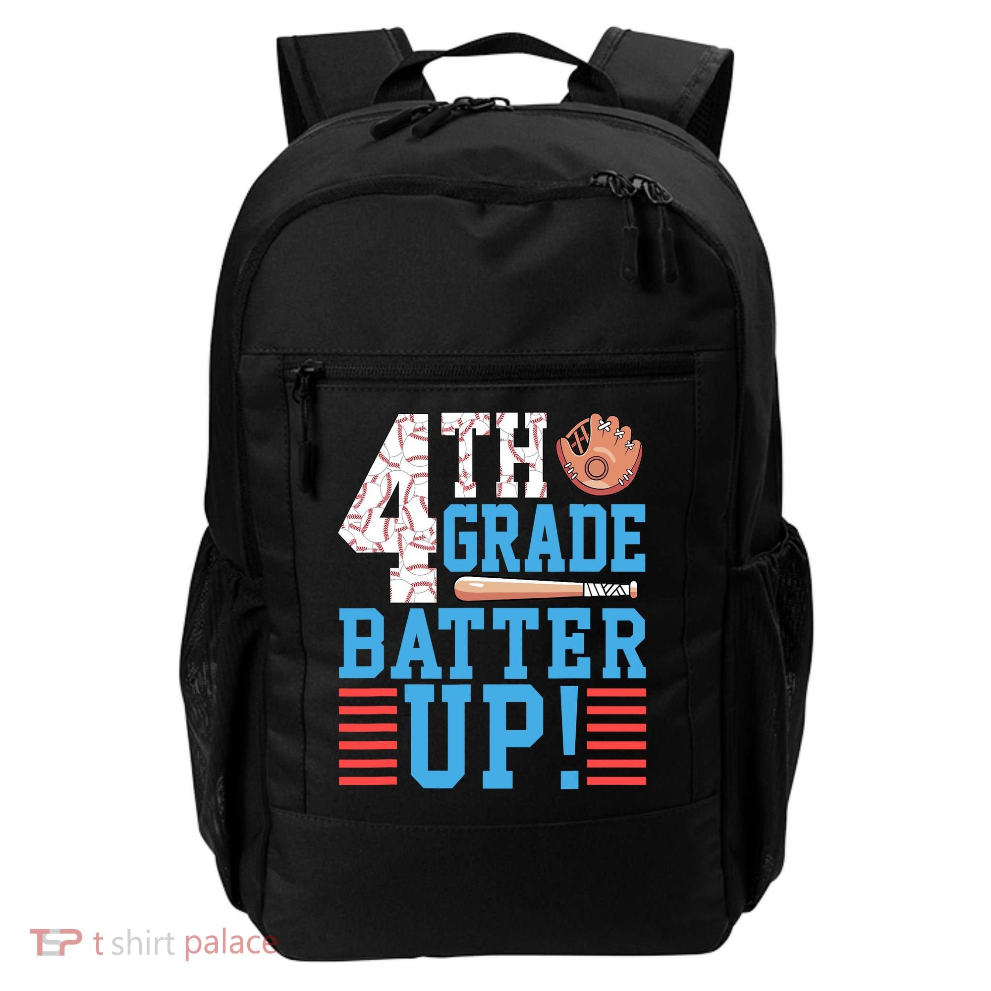 4th Grade Back To School 4th Grade Batter Up Baseball Backpack