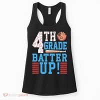 4th Grade Back To School 4th Grade Batter Up Baseball Women's Tank Top thumb 0
