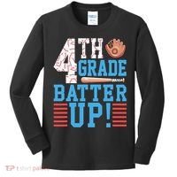 4th Grade Back To School 4th Grade Batter Up Baseball Kids Long Sleeve Shirt thumb 0
