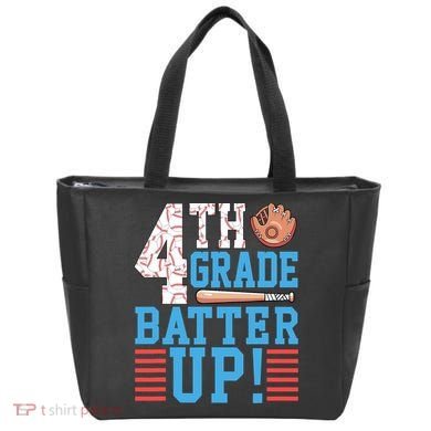 4th Grade Back To School 4th Grade Batter Up Baseball Tote Bag