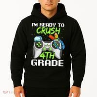 4Th Grade Gamer  Ready To Crush Fourth Grade Hoodie thumb 2