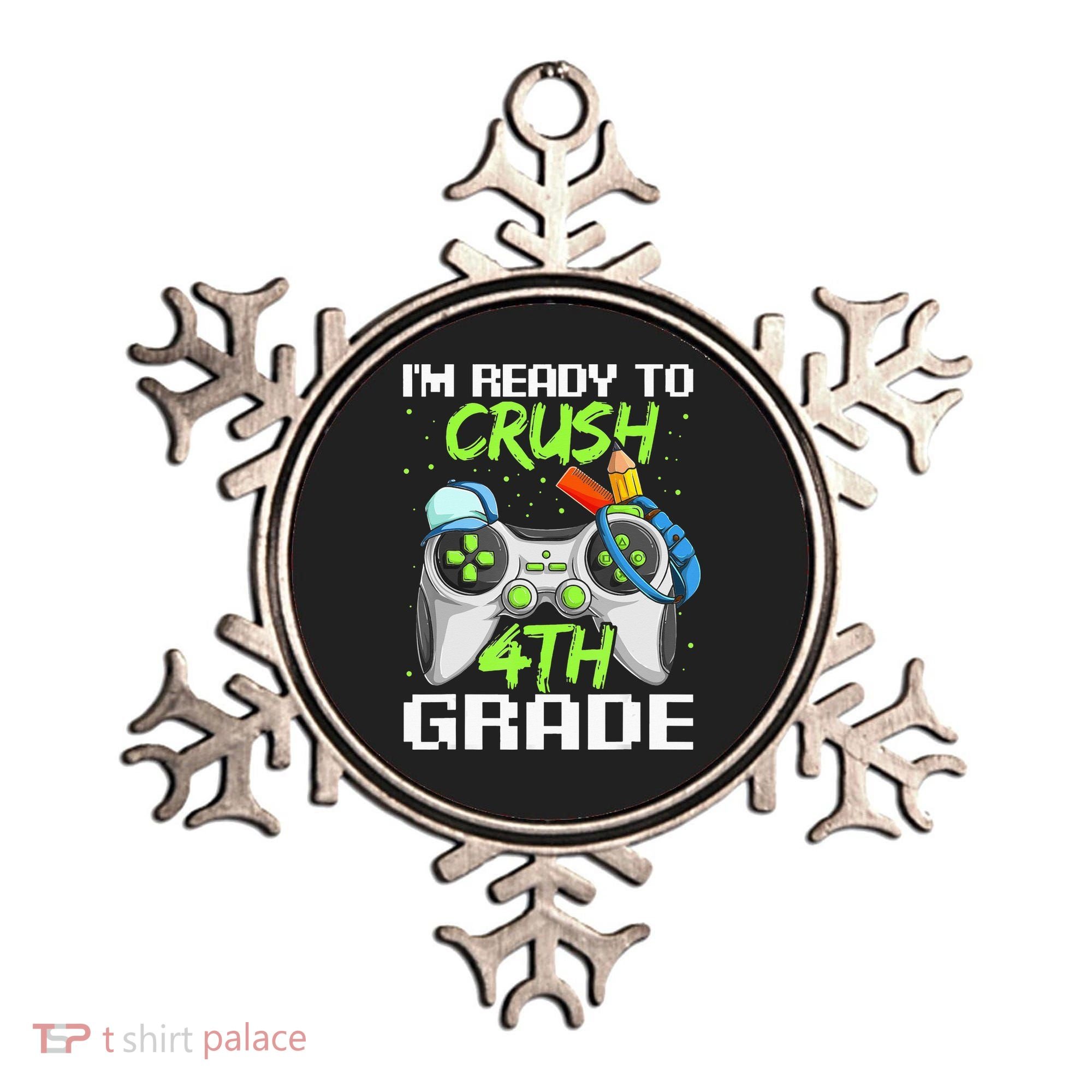 4Th Grade Gamer  Ready To Crush Fourth Grade Ornament