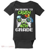 4Th Grade Gamer  Ready To Crush Fourth Grade Baby Bodysuit thumb 0
