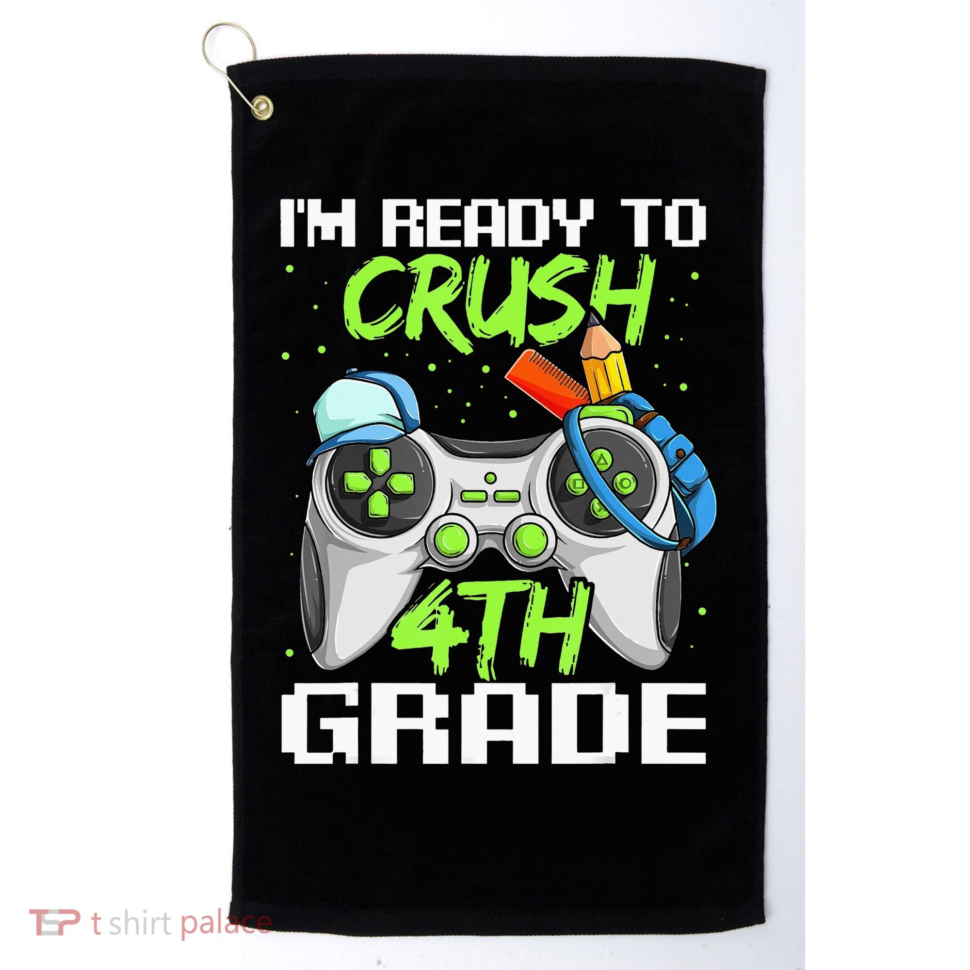 4Th Grade Gamer  Ready To Crush Fourth Grade Golf Towel