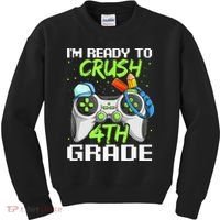 4Th Grade Gamer  Ready To Crush Fourth Grade Kids Sweatshirt thumb 0
