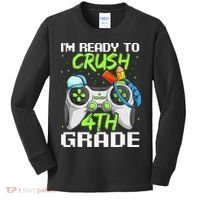 4Th Grade Gamer  Ready To Crush Fourth Grade Kids Long Sleeve Shirt thumb 0