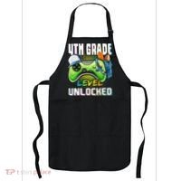 4th Grade Level Unlocked Video Game Back to School Apron thumb 0