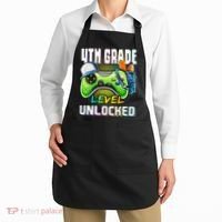 4th Grade Level Unlocked Video Game Back to School Apron thumb 2