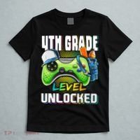 4th Grade Level Unlocked Video Game Back to School T-Shirt thumb 5