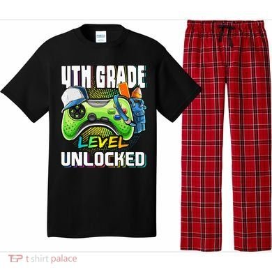 4th Grade Level Unlocked Video Game Back to School Pajama Set