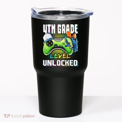 4th Grade Level Unlocked Video Game Back to School Tumbler