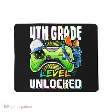 4th Grade Level Unlocked Video Game Back to School Mousepad