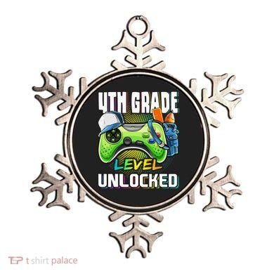 4th Grade Level Unlocked Video Game Back to School Ornament