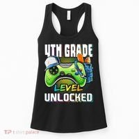 4th Grade Level Unlocked Video Game Back to School Women's Tank Top thumb 0
