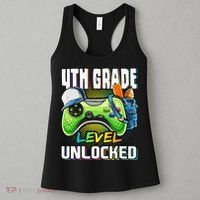 4th Grade Level Unlocked Video Game Back to School Women's Tank Top thumb 3