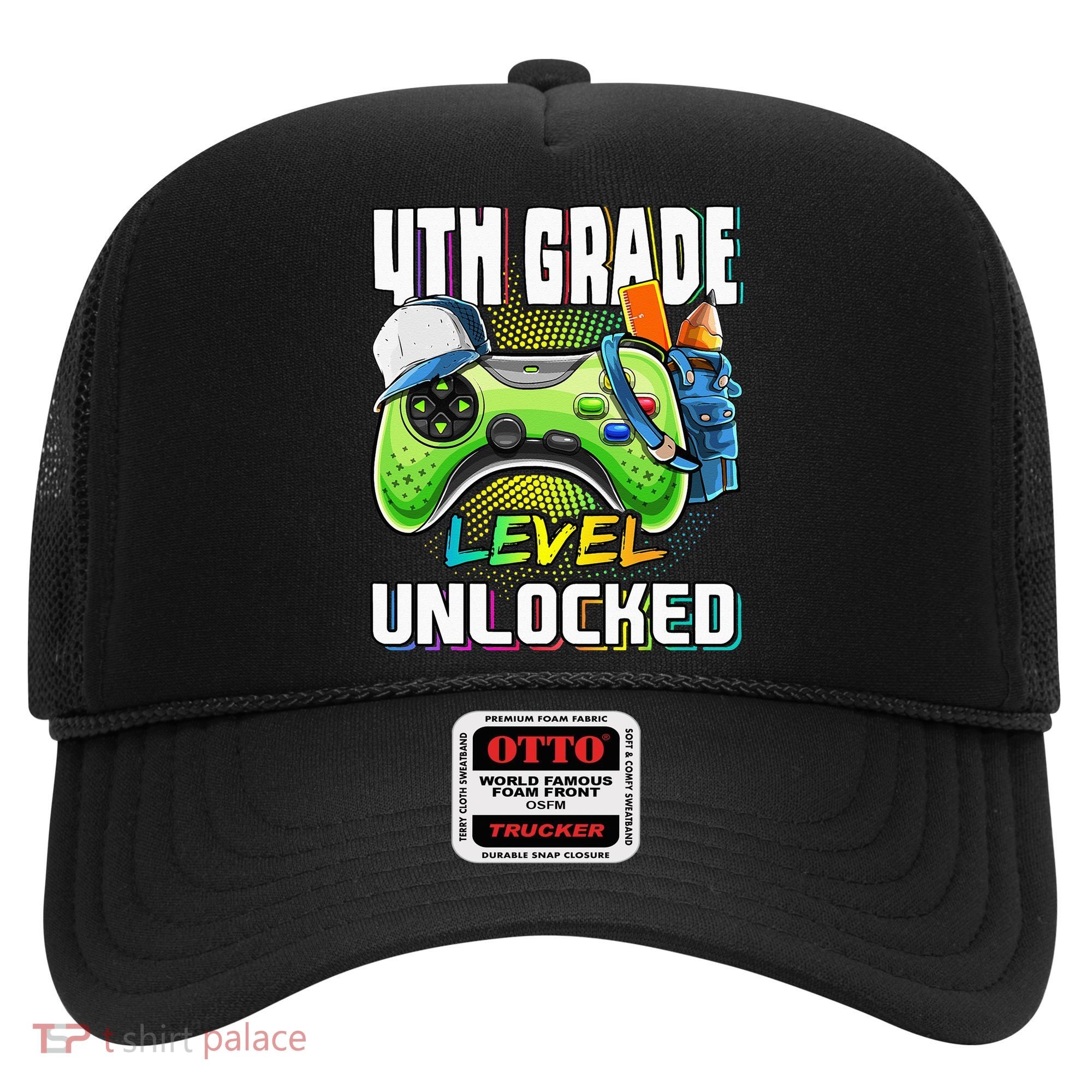 4th Grade Level Unlocked Video Game Back to School Hat