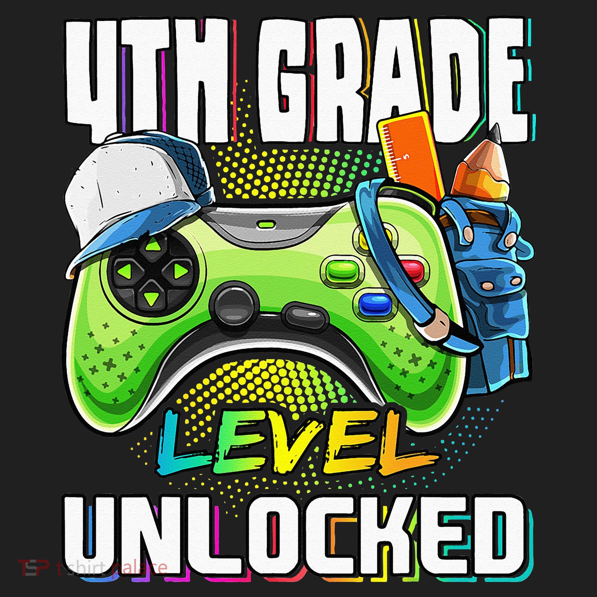 4th Grade Level Unlocked Video Game Back to School Hat