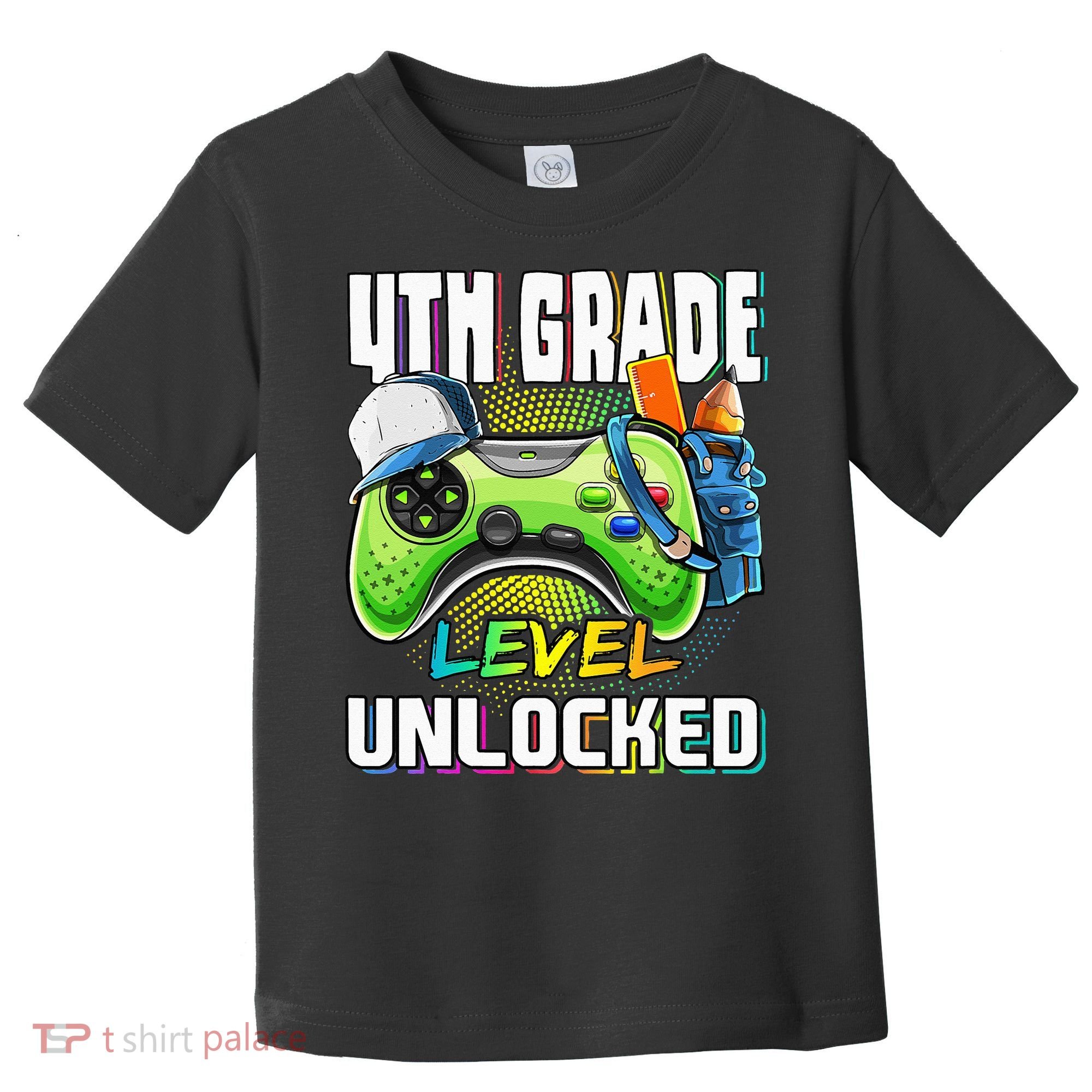 4th Grade Level Unlocked Video Game Back to School Toddler T-Shirt