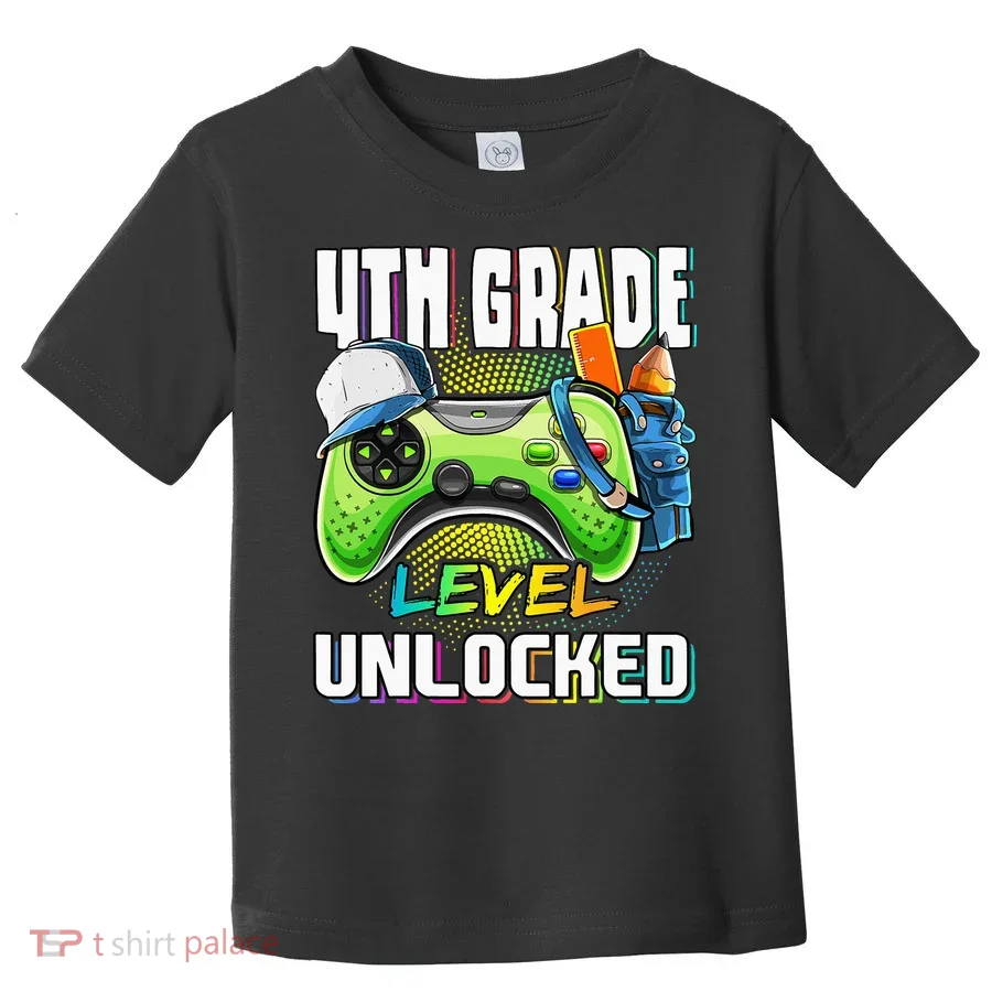 4th Grade Level Unlocked Video Game Back to School Toddler T-Shirt