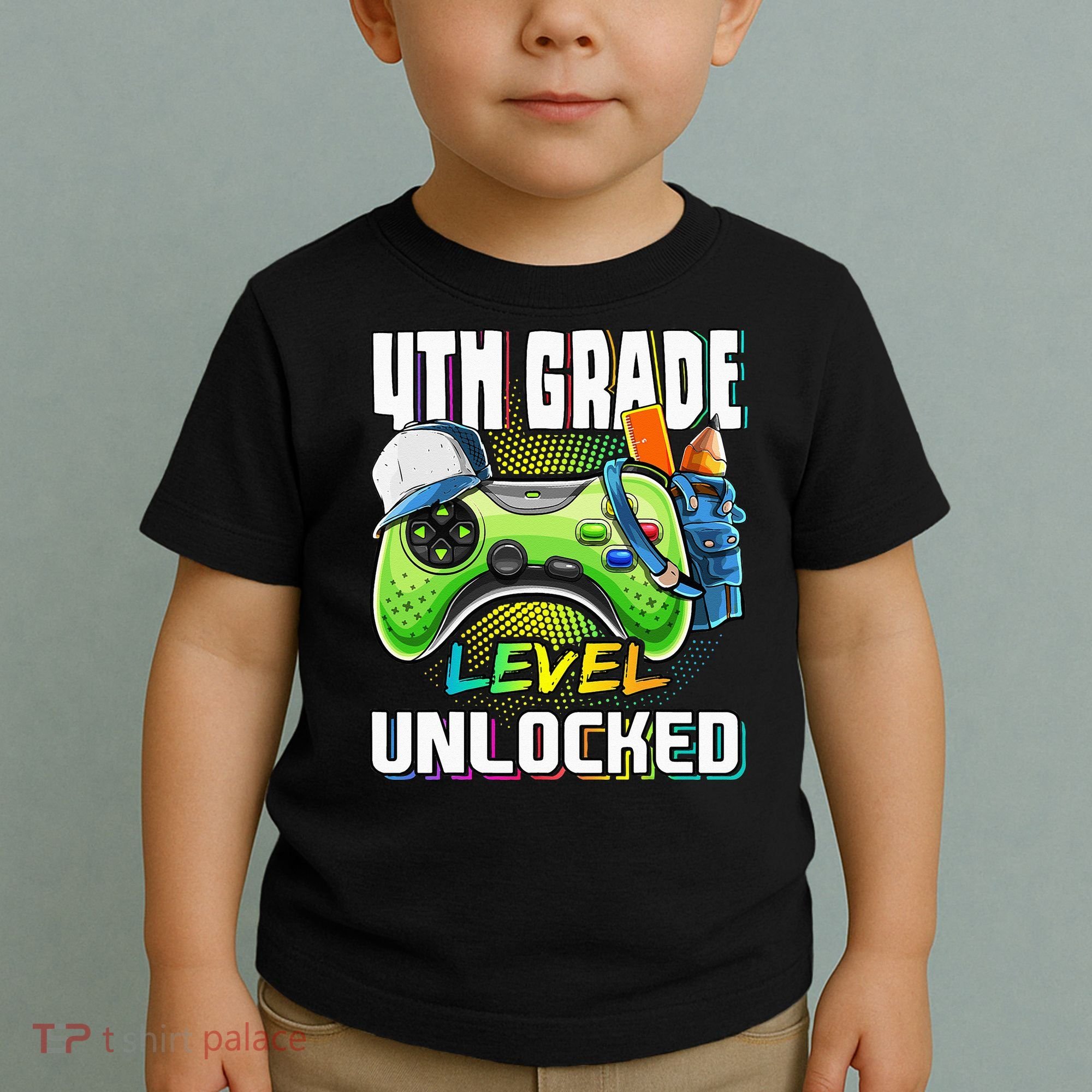 4th Grade Level Unlocked Video Game Back to School Toddler T-Shirt