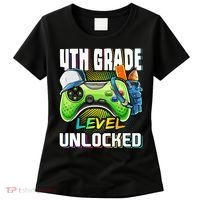 4th Grade Level Unlocked Video Game Back to School Women's T-Shirt thumb 0