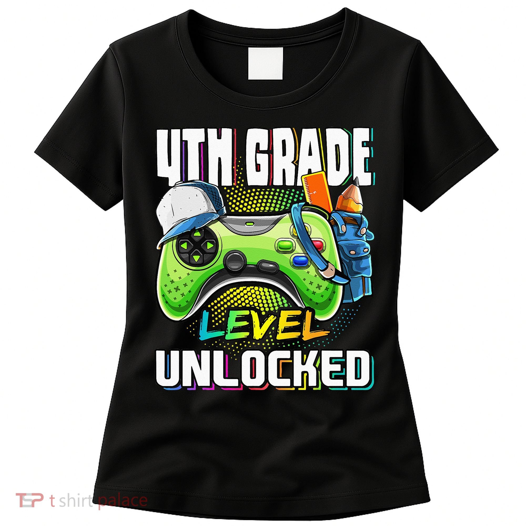 4th Grade Level Unlocked Video Game Back to School Women's T-Shirt