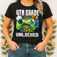 4th Grade Level Unlocked Video Game Back to School Women's T-Shirt thumb 2