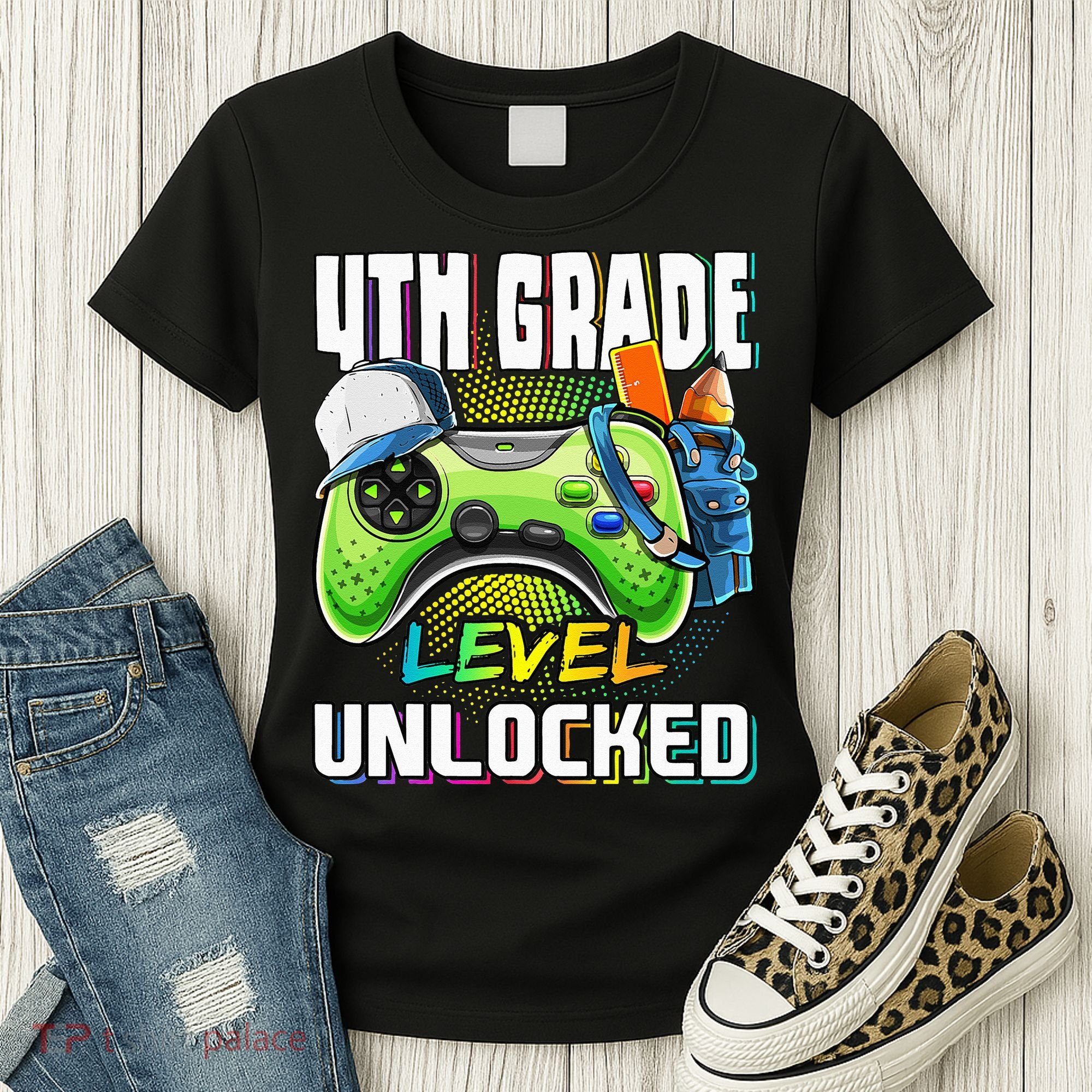 4th Grade Level Unlocked Video Game Back to School Women's T-Shirt