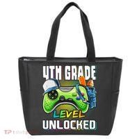 4th Grade Level Unlocked Video Game Back to School Tote Bag thumb 0