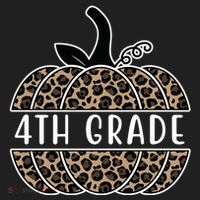 4th Grade Leopard Pumpkin Women's Sweatshirt thumb 2