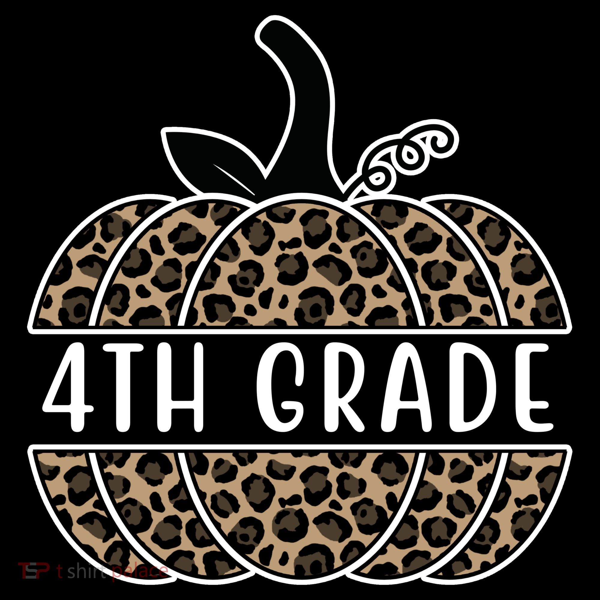 4th Grade Leopard Pumpkin Backpack