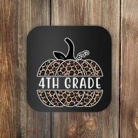 4th Grade Leopard Pumpkin Coaster thumb 0